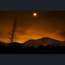 Total Lunar Eclipse Over Winter Park, Colorado Total Lunar Eclipse Over Winter Park, Colorado