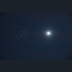 Venus and the Pleiades